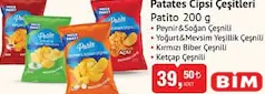 PATİTO PATATES CİPSİ ÇEŞİTLERİ 200 G